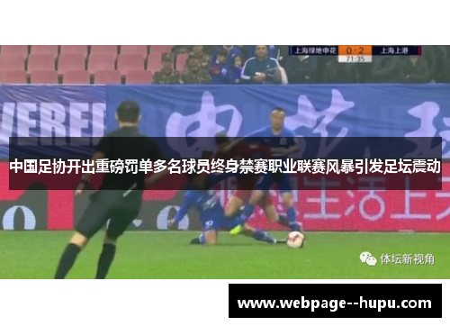 中国足协开出重磅罚单多名球员终身禁赛职业联赛风暴引发足坛震动